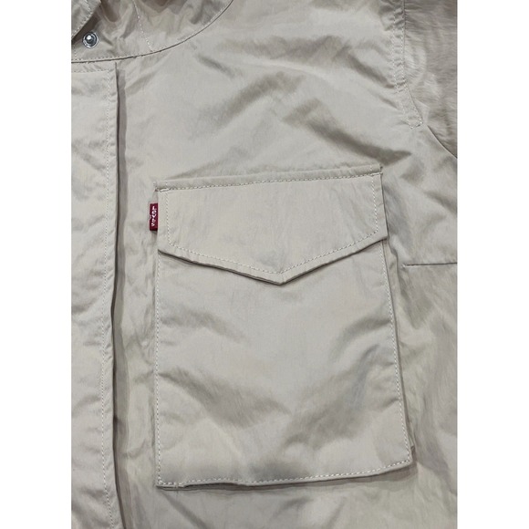 Levi's Women's 2XL Four Pocket Hooded Military Jacket Peach Puree Pink NWT - Picture 13 of 16